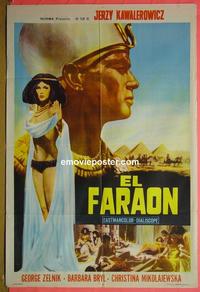#5447 PHARAOH Argentinean movie poster '66 Egyptian