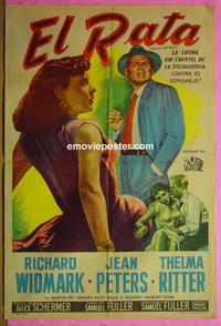 #5449 PICKUP ON SOUTH STREET Argentinean one-sheet movie poster