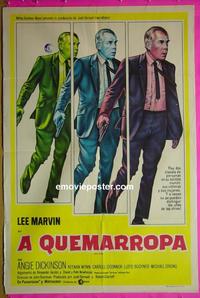 #5453 POINT BLANK Argentinean movie poster '67 Marvin