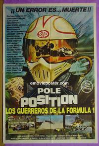 #5454 POLE POSITION Argentinean movie poster '80 Prix