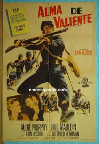 #5465 RED BADGE OF COURAGE Argentinean movie poster '51