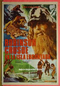 #5470 ROBINSON Y VIERNES EN LA ISLA ENCANTADA Argentinean movie poster