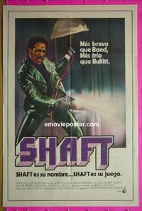 #5482 SHAFT Argentinean movie poster '71 Roundtree