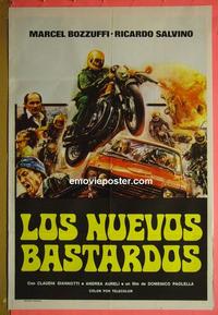 #5499 STUNT SQUAD Argentinean movie poster '77 Bozzuffi