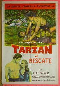 #5505 TARZAN & THE SLAVE GIRL Argentinean movie poster