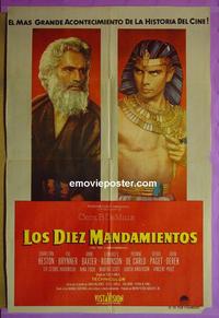 #5210 10 COMMANDMENTS Argentinean movie poster '56