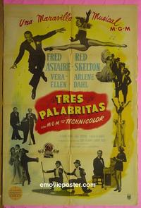 #5221 3 LITTLE WORDS Argentinean movie poster '50