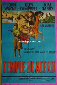#5522 TRUE GRIT Argentinean movie poster '69 John Wayne