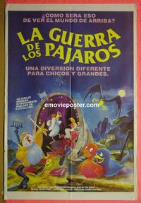 #5532 WAR OF THE BIRDS Argentinean movie poster '91