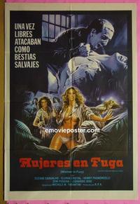 #5544 WOMEN IN FURY Argentinean movie poster '85