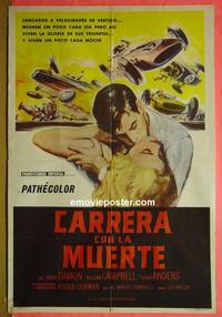 #5545 YOUNG RACERS Argentinean movie poster '63 racing!