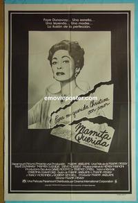 #5415 MOMMIE DEAREST Argentinean movie poster '81