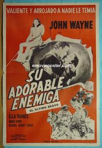 #5502 TALL IN THE SADDLE Argentinean movie poster R50s