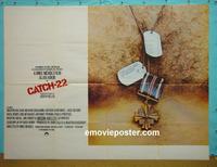 #5028 CATCH 22 British quad movie poster '70 Arkin, Welles