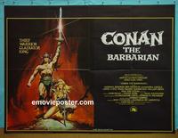 #5031 CONAN THE BARBARIAN British quad movie poster '82