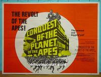 #5032 CONQUEST OF THE PLANET OF THE APES British quad movie poster '72