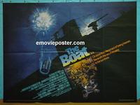 #5034 DAS BOOT British quad movie poster '82 WWII classic!