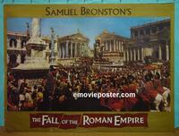 #5044 FALL OF THE ROMAN EMPIRE British quad movie poster '64