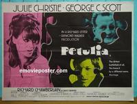 #5067 PETULIA British quad movie poster '68 Christie, Scott