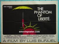 #5068 PHANTOM OF LIBERTY British quad movie poster '74 Bunuel