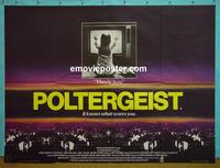 #5073 POLTERGEIST British quad movie poster '82 Tobe Hooper