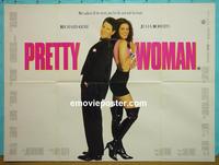 #5076 PRETTY WOMAN British quad movie poster '90 Roberts