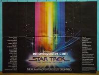 #5083 STAR TREK British quad movie poster '79 Bob Peak art!