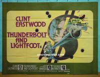 #5086 THUNDERBOLT & LIGHTFOOT British quad movie poster '74