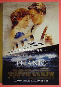 #6453 TITANIC ('97) Aust one-sheet movie poster '97 DiCaprio, Winslet
