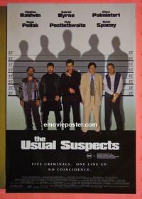 #6455 USUAL SUSPECTS Aust 1sh movie poster '95 Kevin Spacey