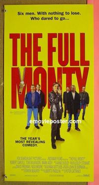 #6400 FULL MONTY Aust daybill movie poster '97 Carlyle