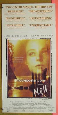 #6414 NELL Aust daybill movie poster '94 Foster, Neeson