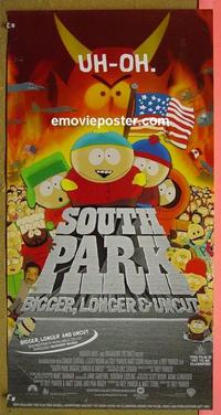 #6416 SOUTH PARK: BIGGER, LONGER & UNCUT Australian daybill movie poster
