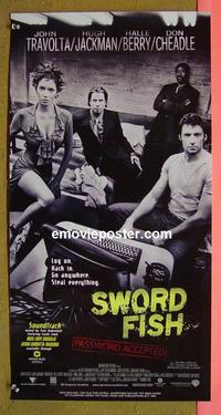 #6417 SWORDFISH Aust daybill movie poster '01 Travolta
