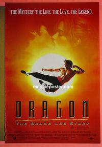 #6431 DRAGON THE BRUCE LEE STORY Aust one-sheet movie poster '93