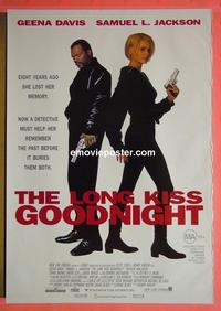 #6439 LONG KISS GOODNIGHT Aust one-sheet movie poster '96 Davis