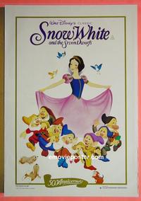 #6452 SNOW WHITE & THE 7 DWARFS Aust one-sheet movie poster R87