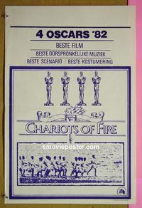 #6479 CHARIOTS OF FIRE Belgian movie poster 81 Olympics!
