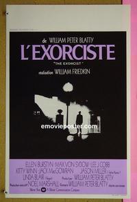 #6484 EXORCIST Belgian movie poster '74 Friedkin, Von Sydow