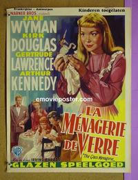 #6490 GLASS MENAGERIE Belgian movie poster '50 Wyman