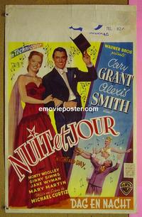 #6505 NIGHT & DAY Belgian movie poster '46 Cary Grant,Smith