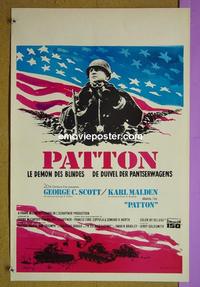 #6507 PATTON Belgian movie poster '70 George C. Scott