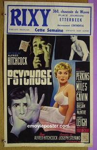 #6512 PSYCHO Belgian movie poster '60 Leigh, Perkins