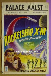 #6518 ROCKETSHIP X-M Belgian movie poster '50 Lloyd Bridges