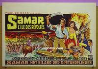 #6521 SAMAR Belgian movie poster '62 gateway to Hell!