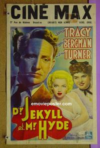 #6461 DR JEKYLL & MR HYDE Belgian movie poster '41 Tracy