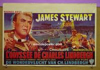 #6525 SPIRIT OF ST LOUIS Belgian movie poster '57 Stewart