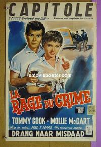 #6527 TEEN-AGE CRIME WAVE Belgian movie poster '55bad girls