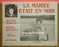 #6086 BRIDE WORE BLACK Canadian movie poster 68 Truffaut