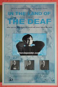 #6088 IN THE LAND OF THE DEAF Canadian movie poster '92 Philibert